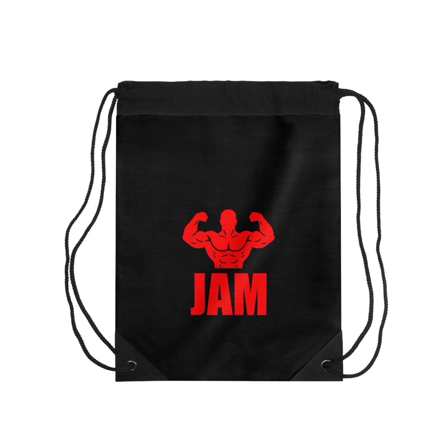 Muscle Silhouette JAM Drawstring Bag | Gym Workout Sports Sack