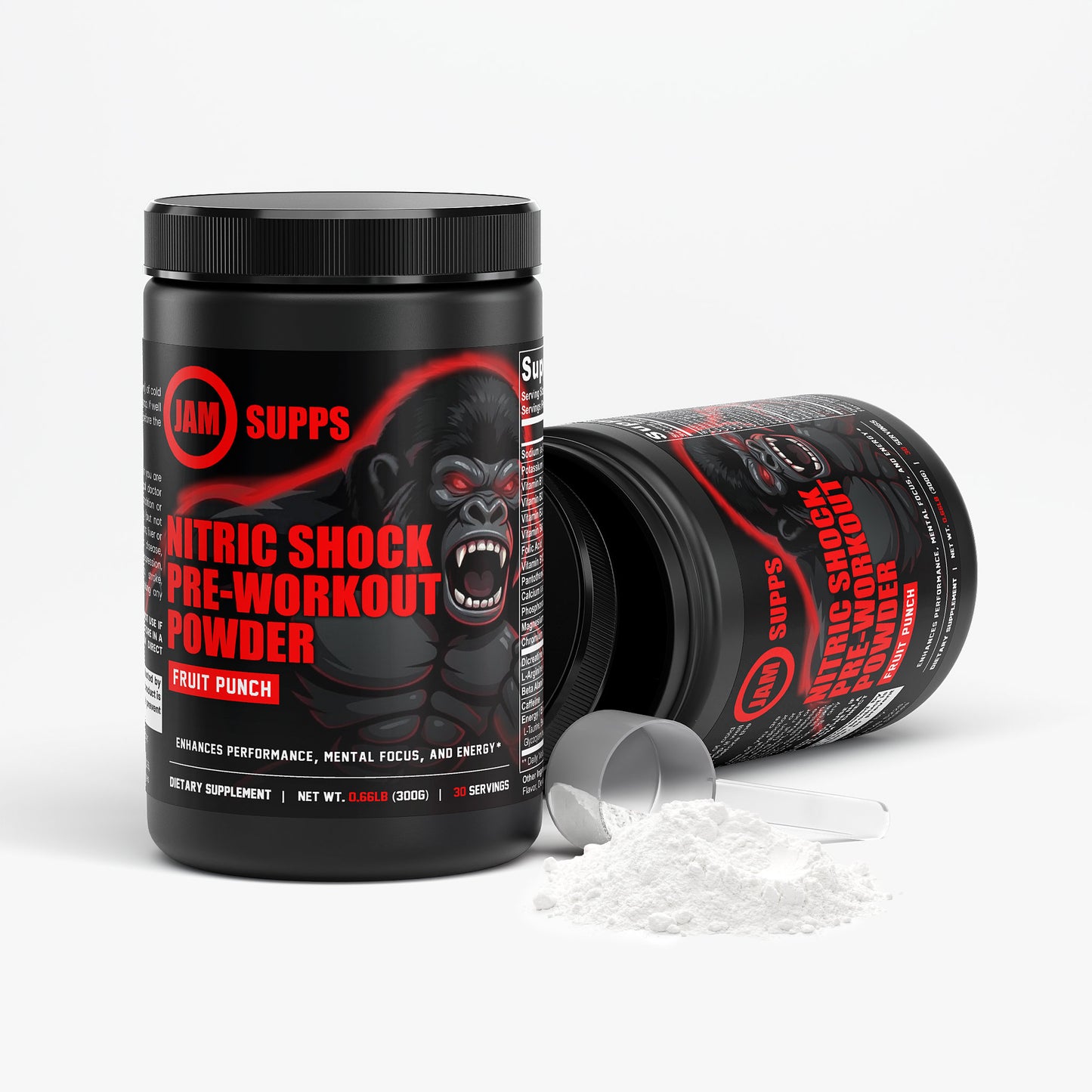 Nitric Shock Pre-Workout Powder (Fruit Punch)