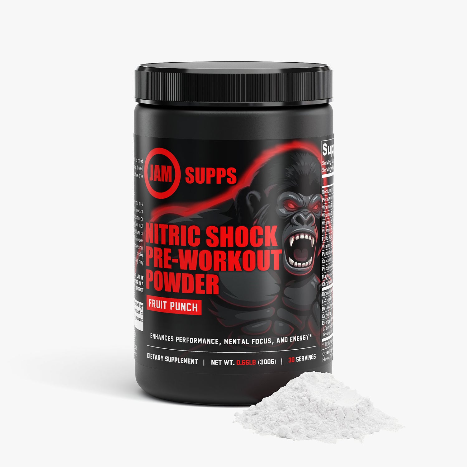 Nitric Shock Pre-Workout Powder (Fruit Punch)
