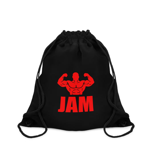 Muscle Silhouette JAM Drawstring Bag | Gym Workout Sports Sack